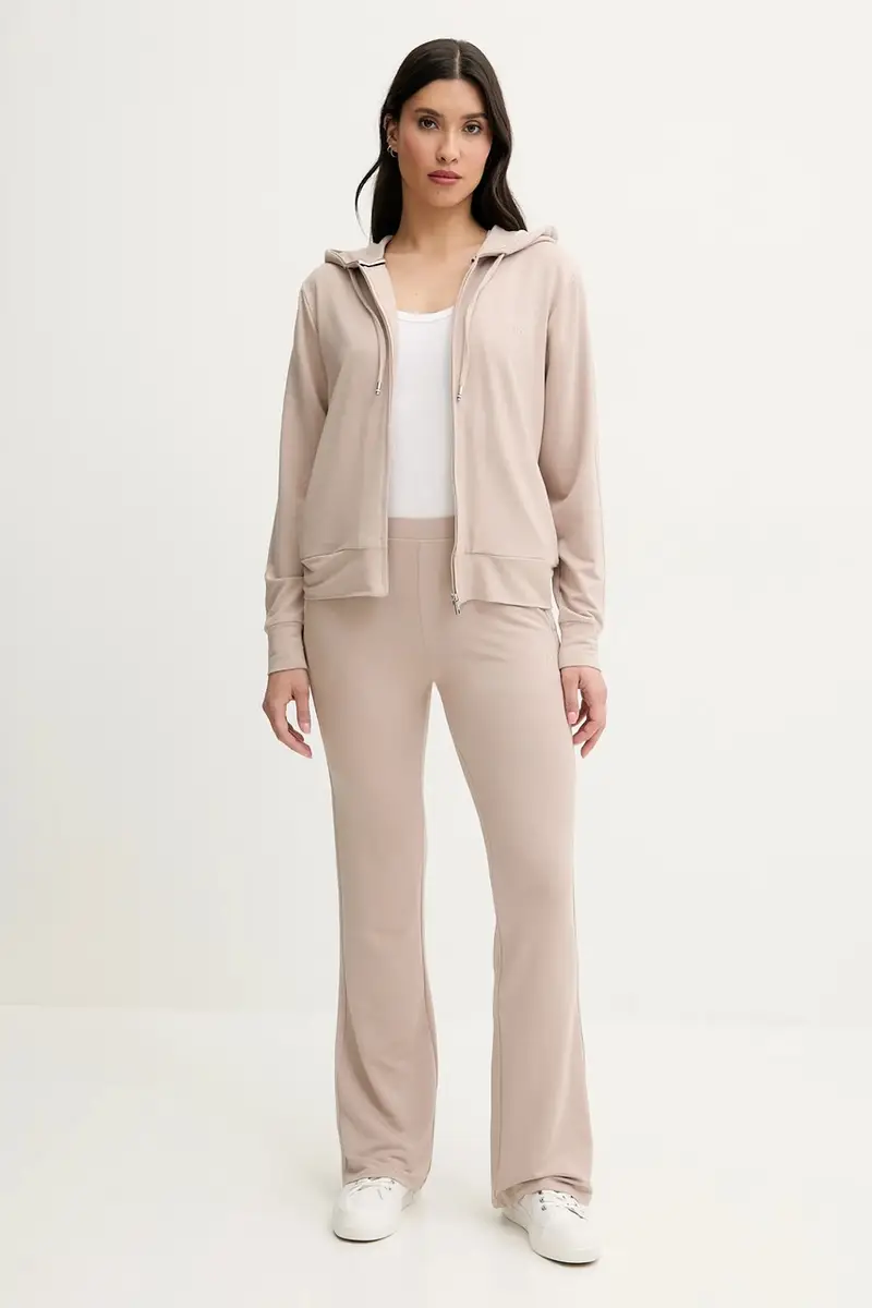 pantaloni tuta donna colore beige 50540057 miniatura 2