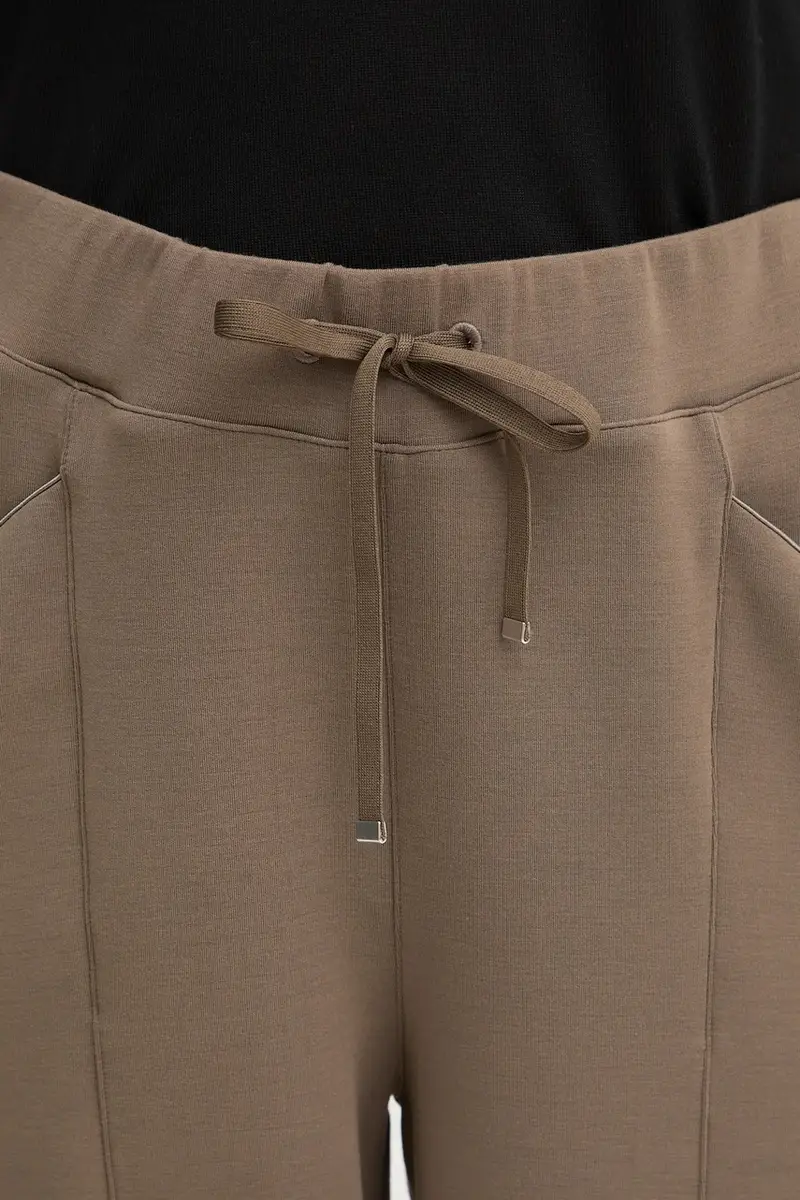 pantaloni tuta donna colore marrone 50548633 miniatura 4