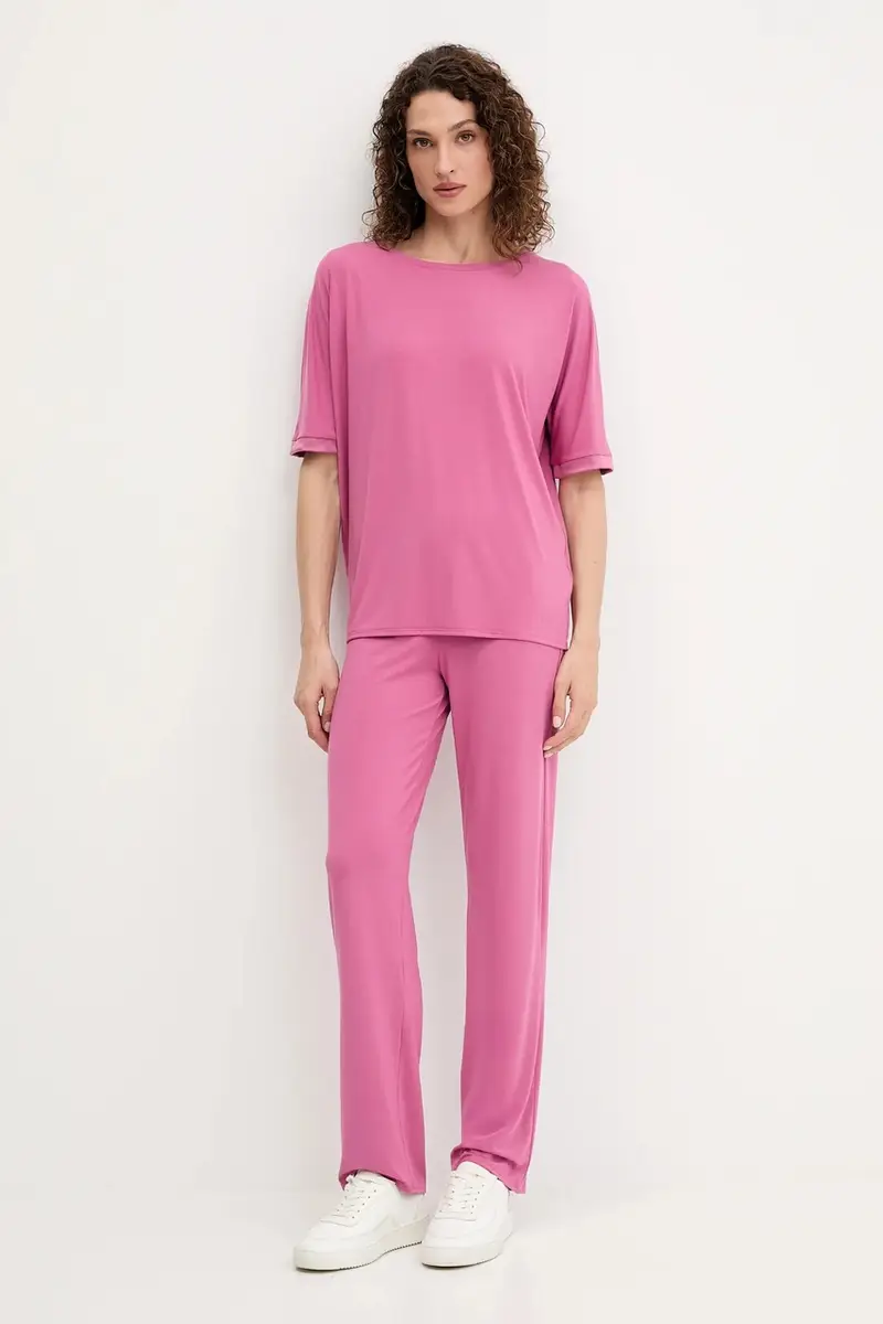 pantaloni tuta donna colore rosa 50545593 miniatura 2