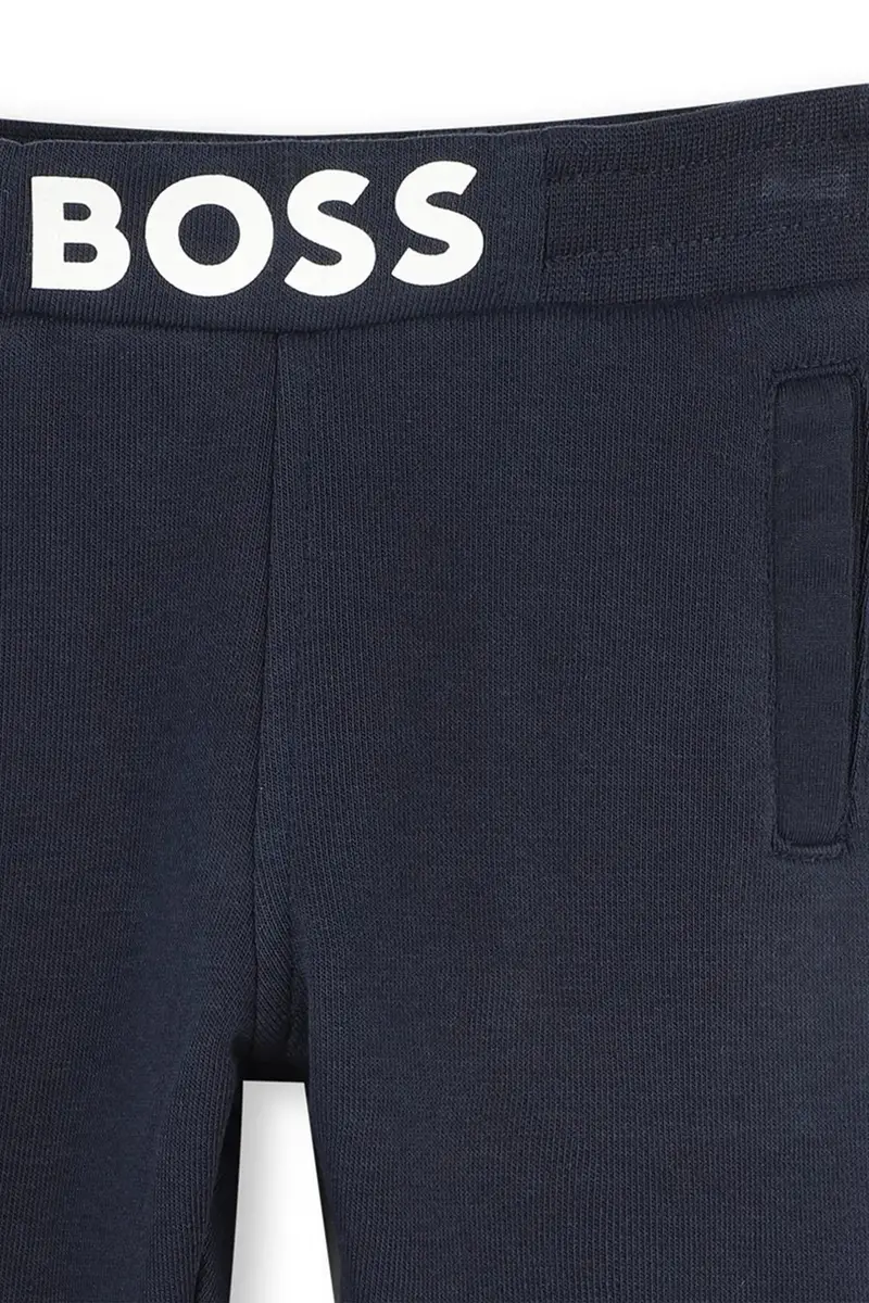 pantaloni tuta neonato/a colore blu navy J52079 miniatura 3