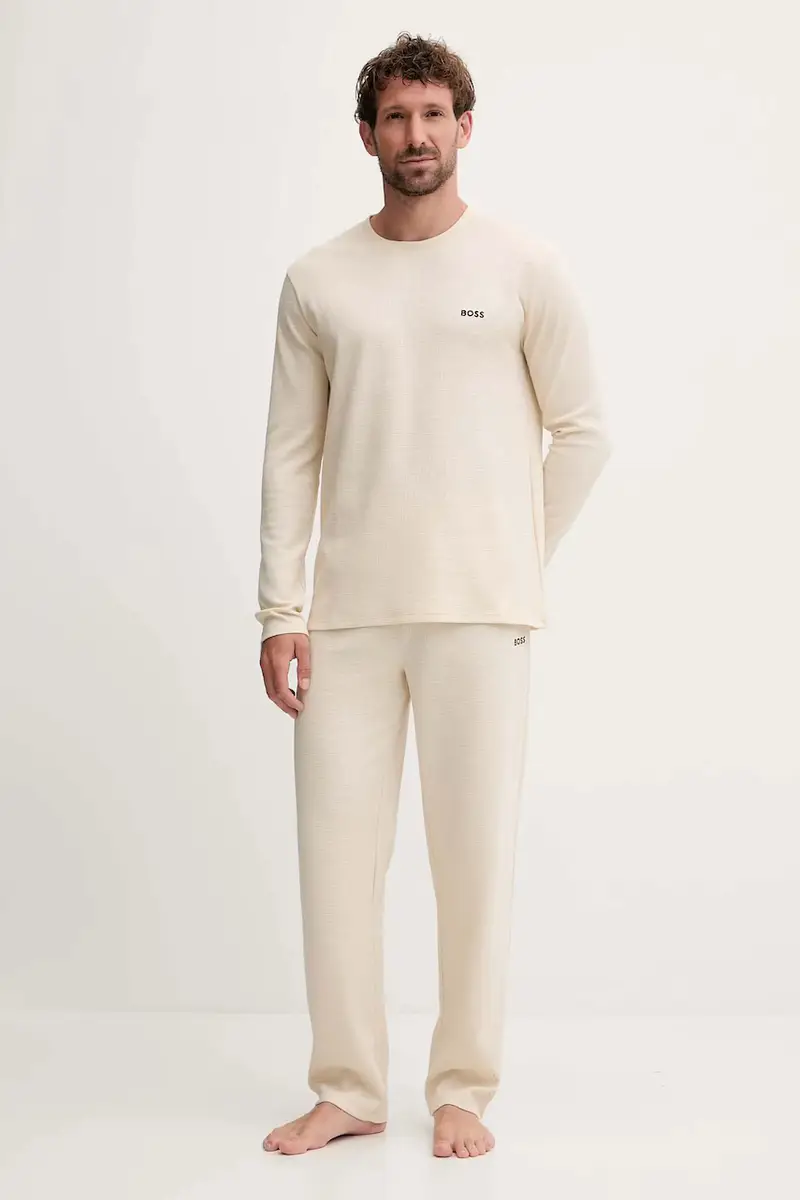 pantaloni tuta uomo colore beige 50535877 miniatura 2