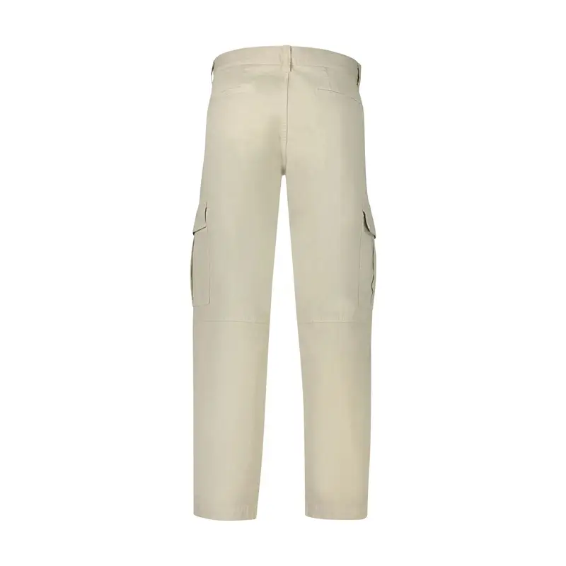 Boss Pantaloni Uomo beige con Ricamo Logo miniatura 2