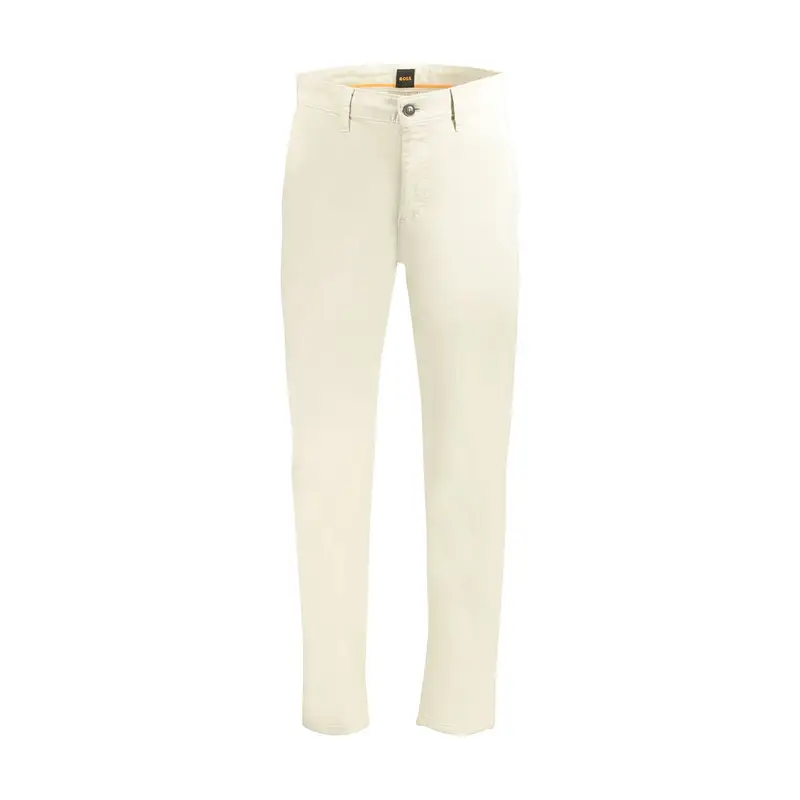 Boss Pantaloni Uomo beige Tapered Fit