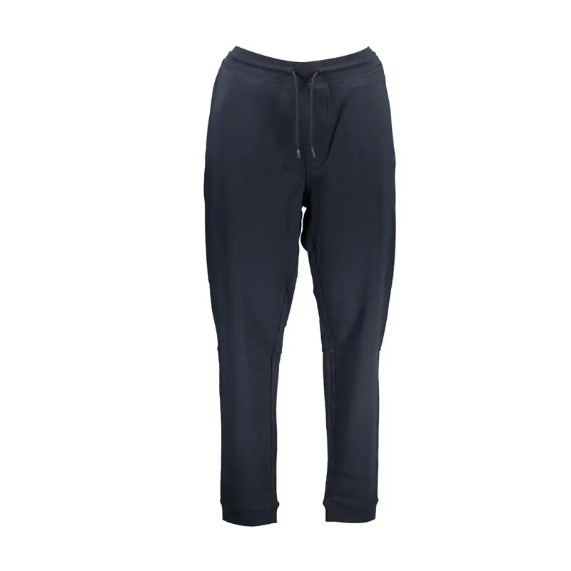Boss Pantaloni Uomo Blu in Cotone ed Elastan