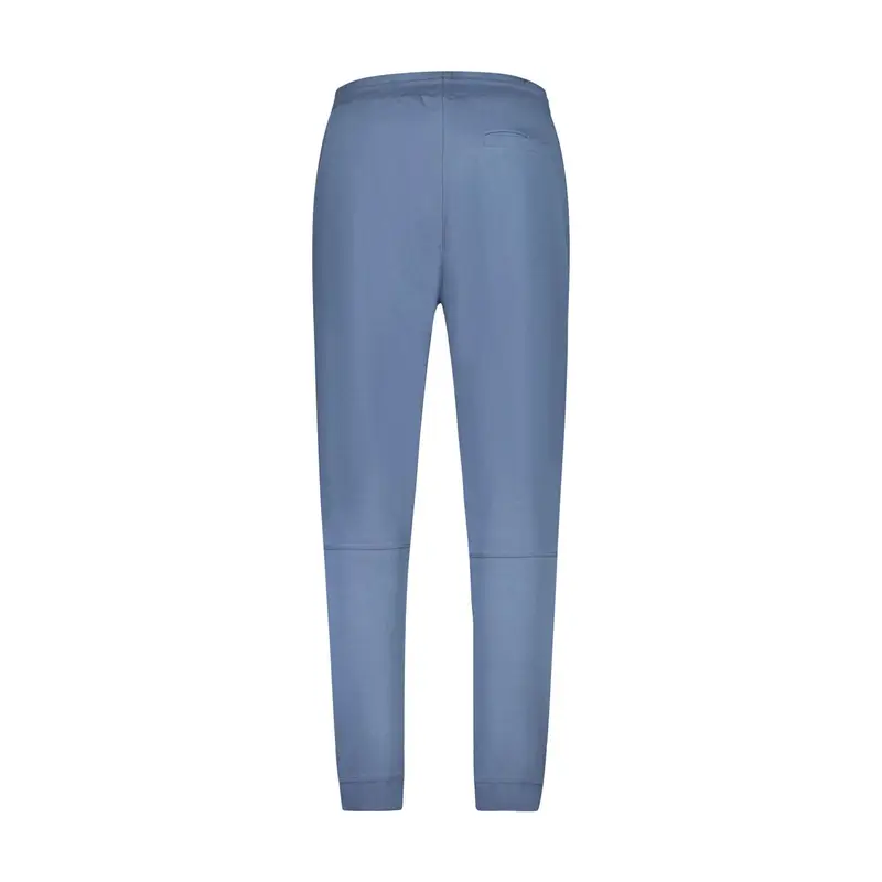 Boss Pantaloni Uomo Blu in Cotone con Logo miniatura 2