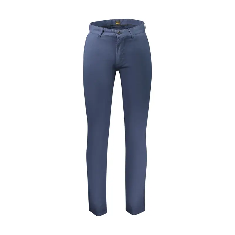 Pantaloni Uomo Blu Slim Fit con Logo