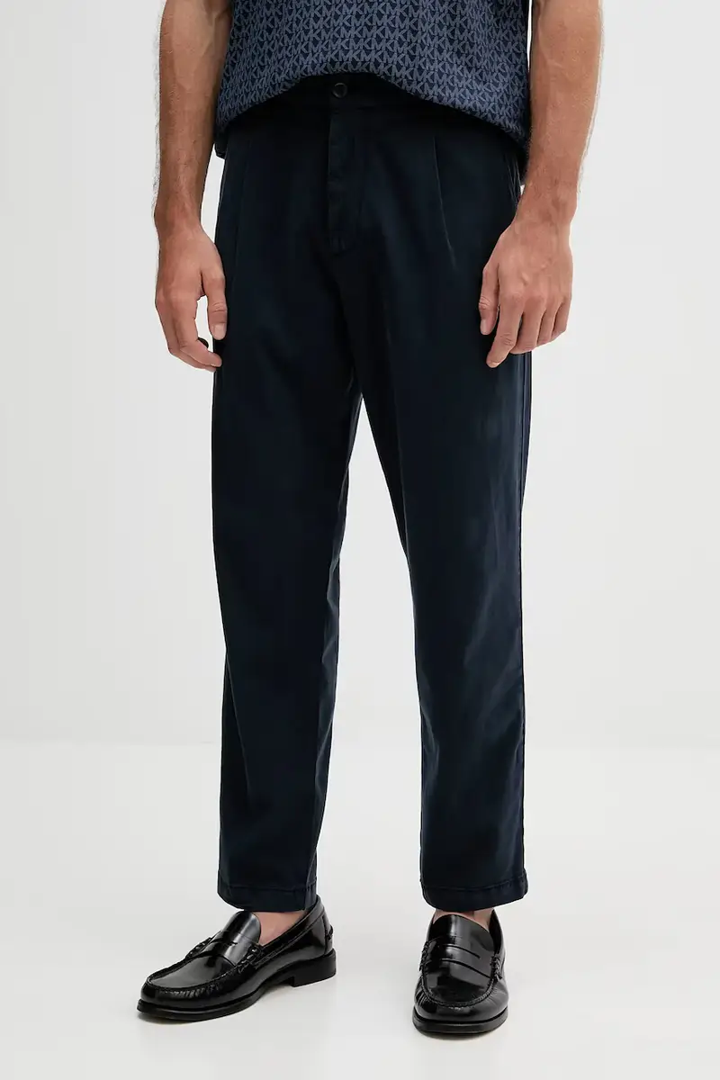 pantaloni uomo colore blu navy 50546894