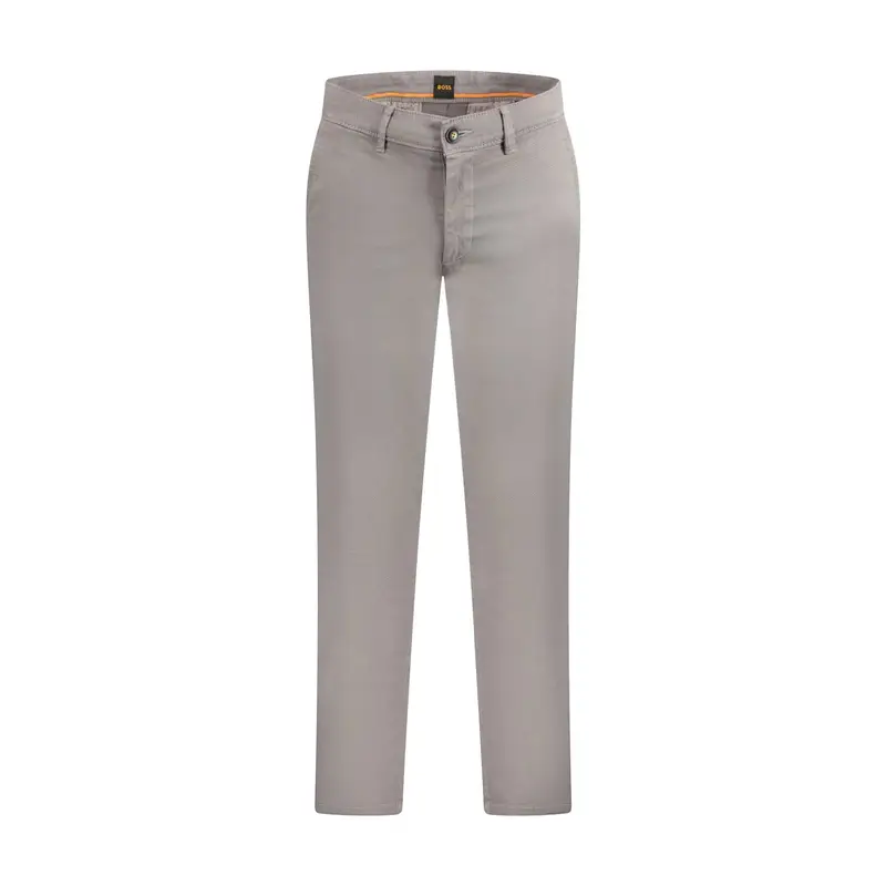 Boss Pantaloni Uomo Grigio Slim Fit con Logo