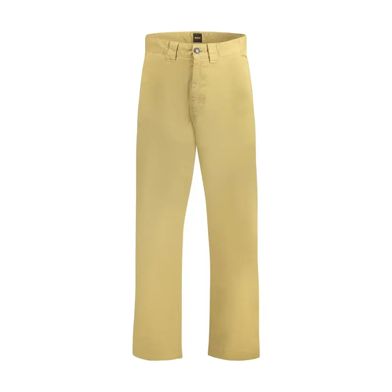Boss Pantaloni Uomo Marrone Straight Fit