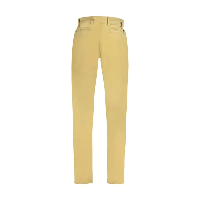 Boss Pantaloni Uomo Giallo Tapered Fit con Logo miniatura 2