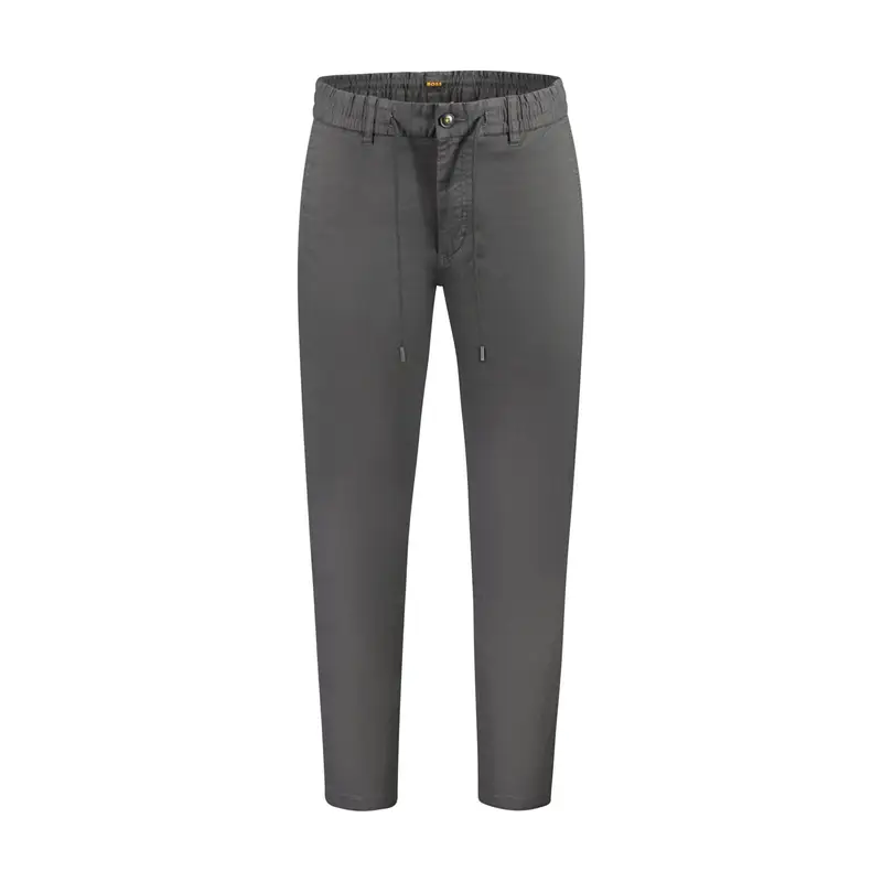 Boss Pantaloni Uomo Grigio Tapered Fit