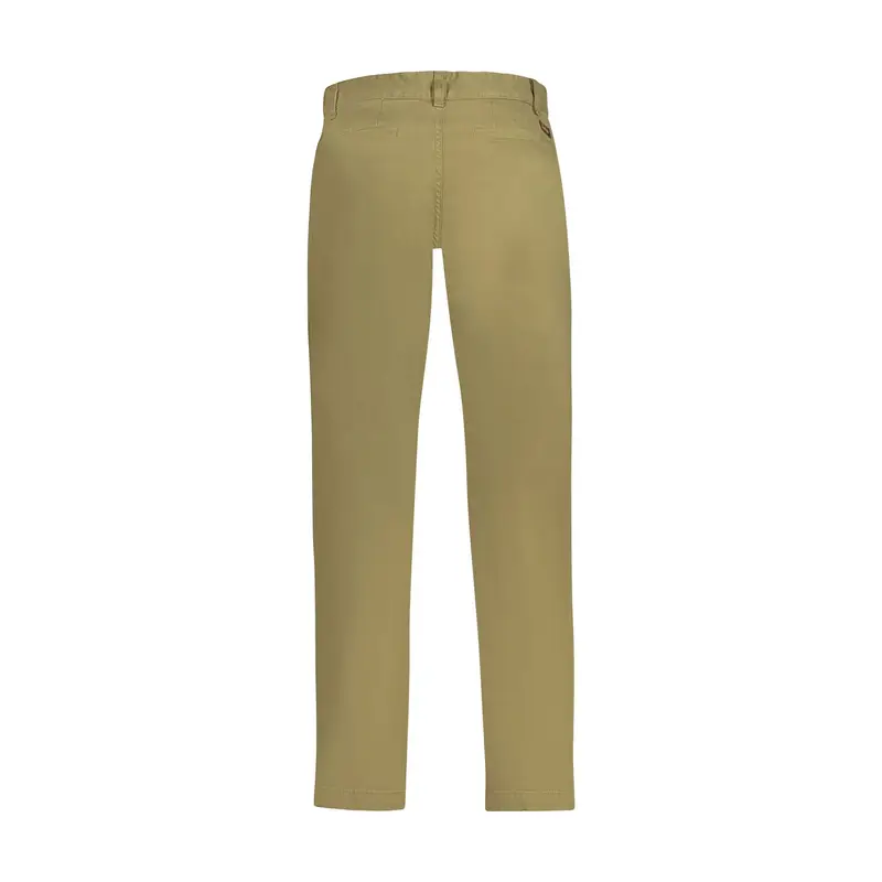 Boss Pantaloni Uomo Verde Relaxed Fit in Cotone Rigenerato miniatura 2