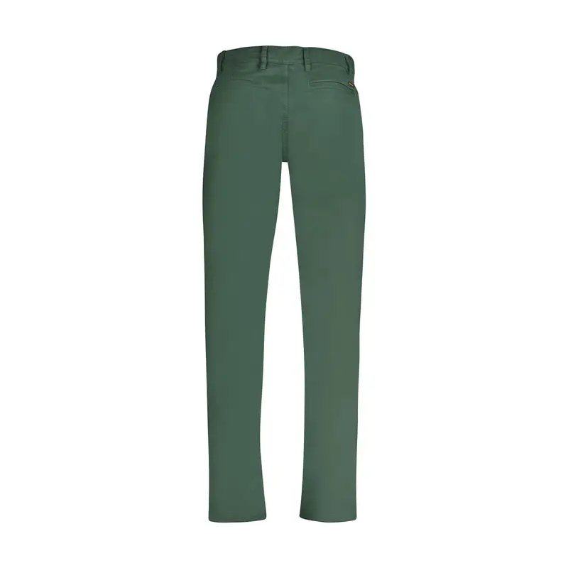 Boss Pantaloni Uomo Verde Tapered Fit in Cotone Rigenerato miniatura 2