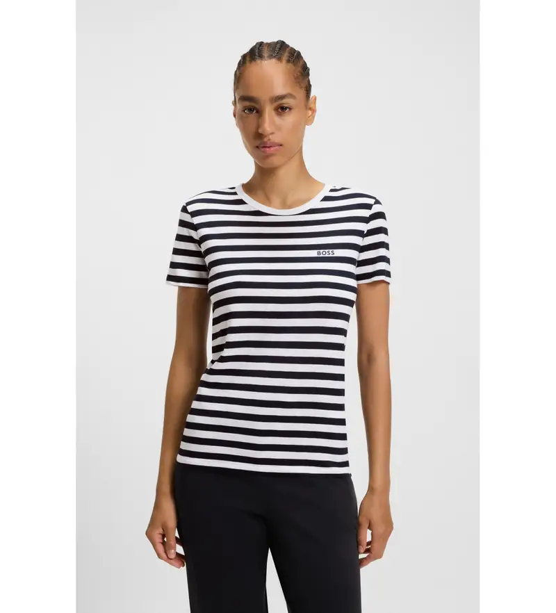 per donna 50504192 Maglietta Esla blu navy (XS), Casual, Cotone, Manica corta