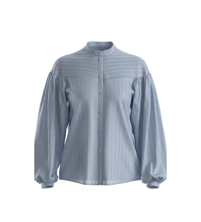 per donna 50553899 Camicetta blu Bilmant (34), Casual, Poliestere, Manica lunga