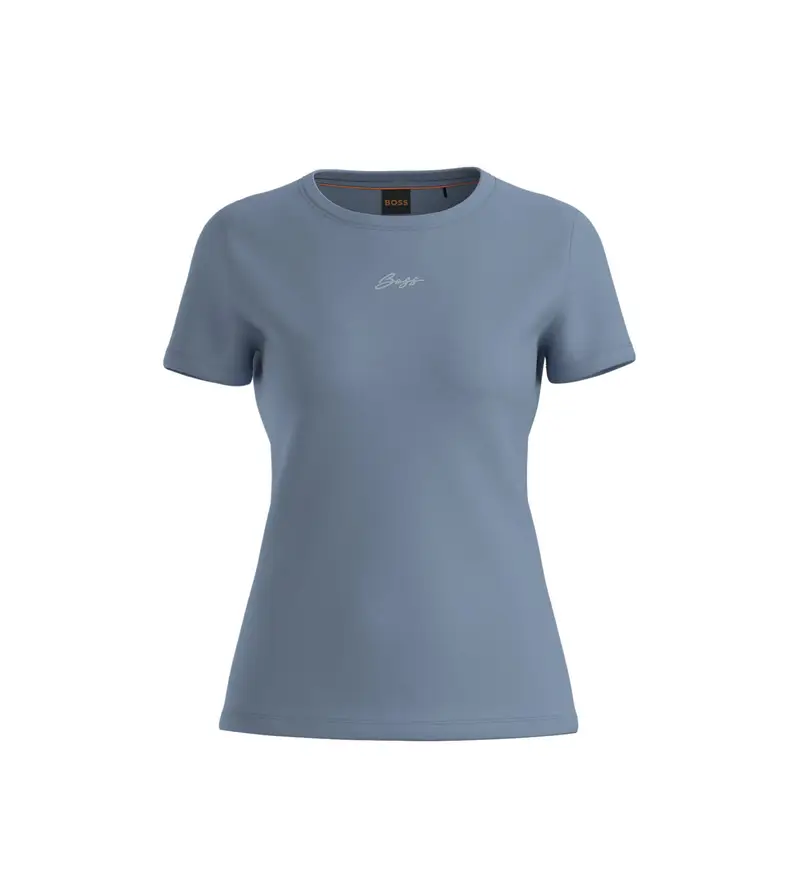 per donna 50554696 Maglietta blu Elove (L), Casual, Cotone, Manica corta