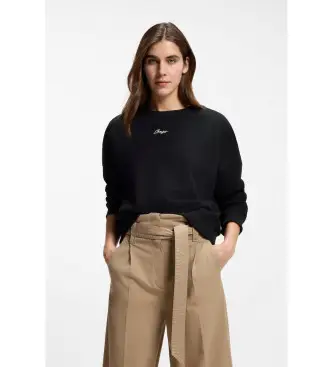 per donna 50554711 Felpa sempre nera (XS), Nero, Casual, Cotone