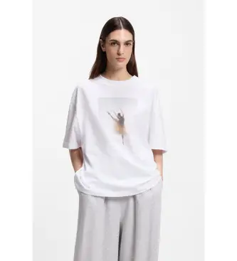 per donna 50556978 Maglietta bianca Eboys (M), Bianco, Casual, Cotone, Manica corta