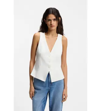 per donna 50557450 Gilet bianco Jalily (XXS), Casual, Cotone