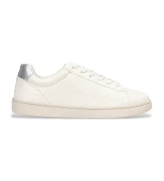 per donna 50563501 Sneakers Everlynn in pelle bianca (36), Bianco, Basso, Stringhe, Casual Argento