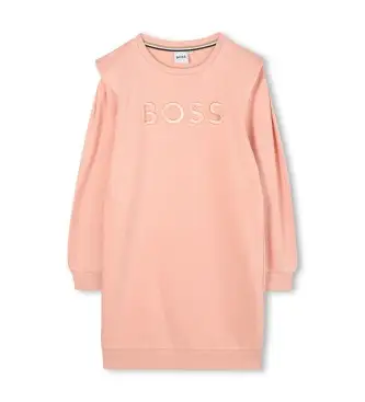 per ragazza J52409 Vestito di peluche rosa (6años= 114/119cm), Casual, Cotone, Manica lunga, moda per bambini