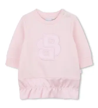 per ragazza J52500 Abito da cerimonia rosa (2años= 86cm), Casual, Cotone, Manica lunga, moda per bambini