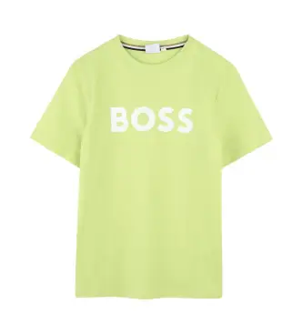 per ragazzo J52030 Maglietta verde a maniche corte (5años= 109cm), Casual, Cotone, Manica corta, moda per bambini