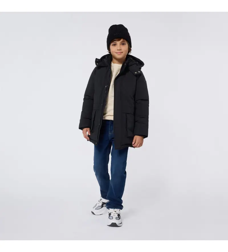 Boss Parka Ragazzo Nero 3537829