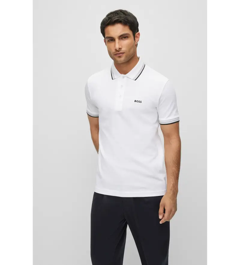 Boss Polo Uomo Bianco 4036323