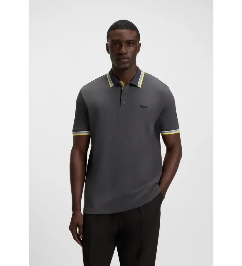 Boss Polo Uomo Grigio 4116238