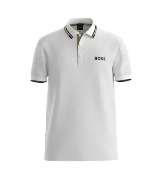 per uomo 50469102 Polo bianca Paddy Pro (L), Bianco, Casual, Cotone, Manica corta, Sostenibile Caffè