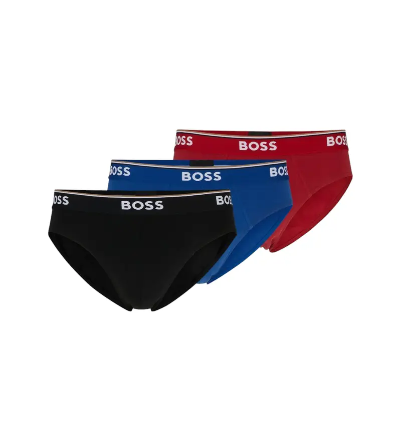 per uomo 50475273 Confezione da 3 sottovesti con logo (S), Nero, Rosso, Blu, Homewear, Cotone