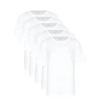 per uomo 50475392 Confezione da 5 magliette bianche autentiche (XL), Bianco, Homewear, Cotone, Manica corta
