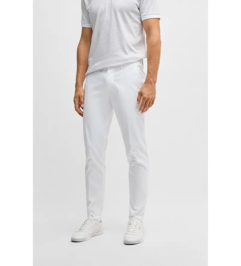 per uomo. 50495488 Pantaloni Fenice Bianca (54), Bianco, Casual, Poliestere