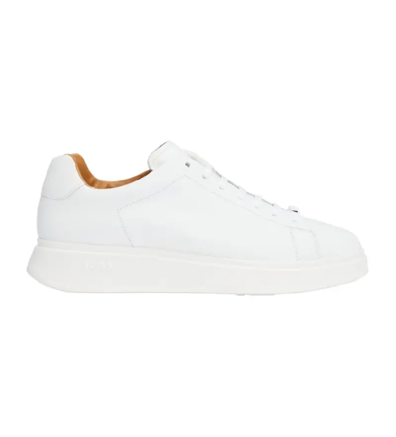 per uomo. 50497887 Sneaker Bulton in pelle bianca (41), Bianco, Basso, Stringhe, Casual