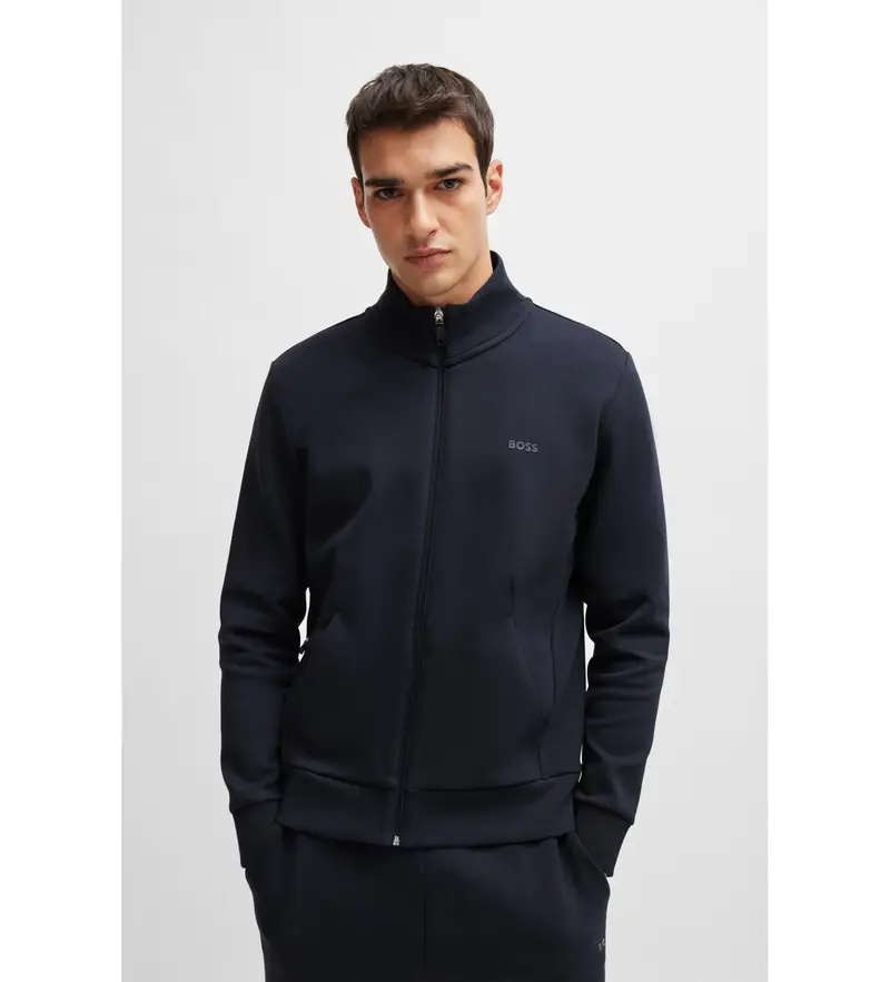 per uomo 50506152 Felpa Skaz blu scuro (S), Casual, Cotone, Manica lunga, Navy