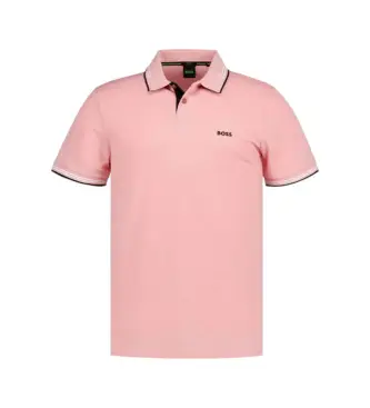 per uomo 50506193 Polo Paul (L), Casual, Rosa, Cotone, Manica corta