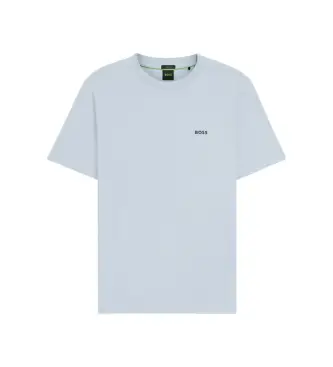 per uomo 50506373 T-shirt con dettaglio logo blu (L), Casual, Cotone, Manica corta