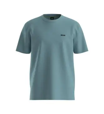 per uomo 50506373 T-shirt con dettaglio logo (S), Blu, Casual, Cotone, Manica corta