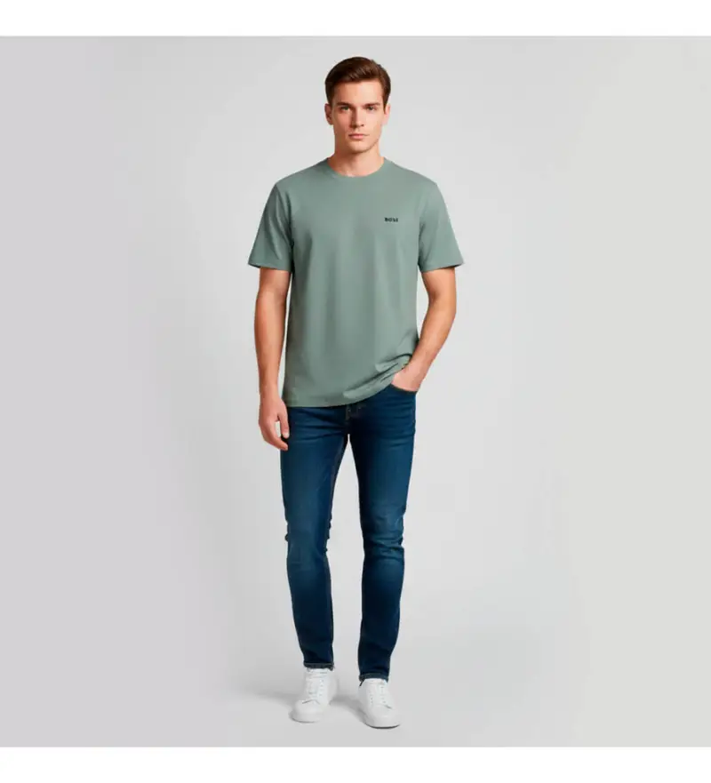 Boss T-shirt Uomo Verde 3961909