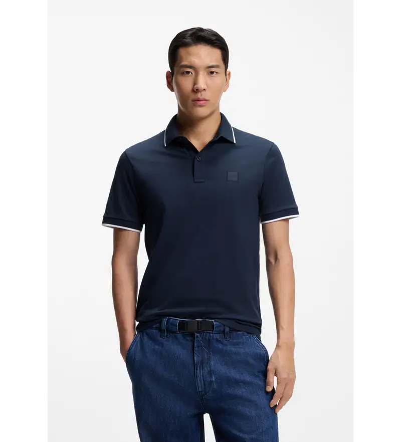 Boss Polo Uomo Blu 4044192