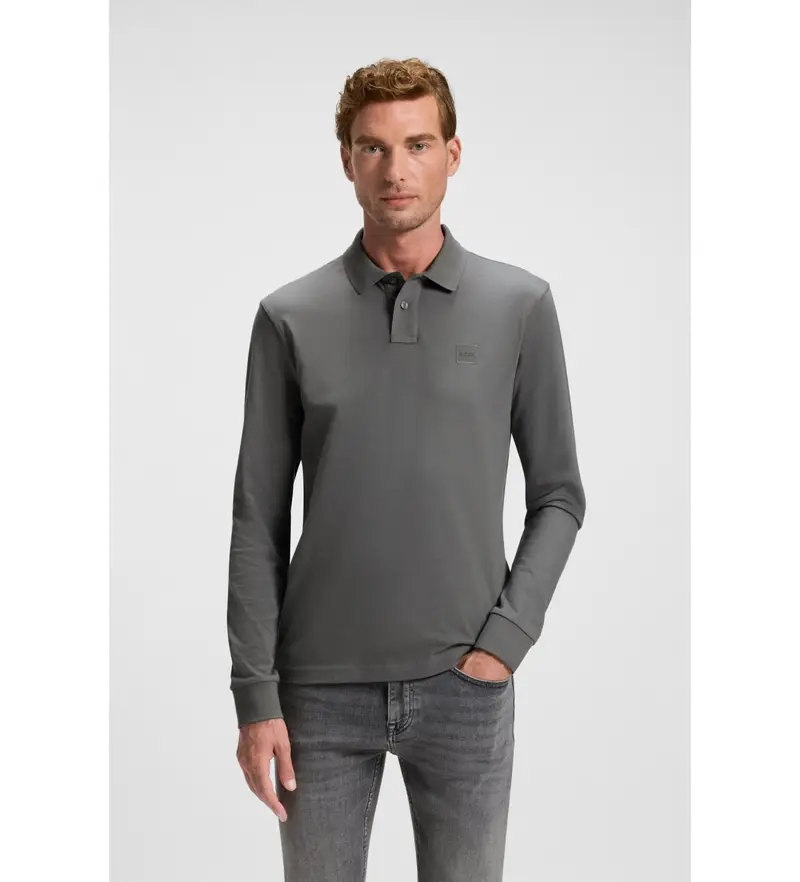 Boss Polo Uomo Grigio 4163033