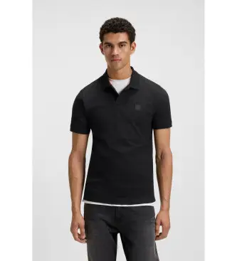 per uomo 50507803 Polo nera passeggero (XL), Nero, Casual, Cotone, Manica corta