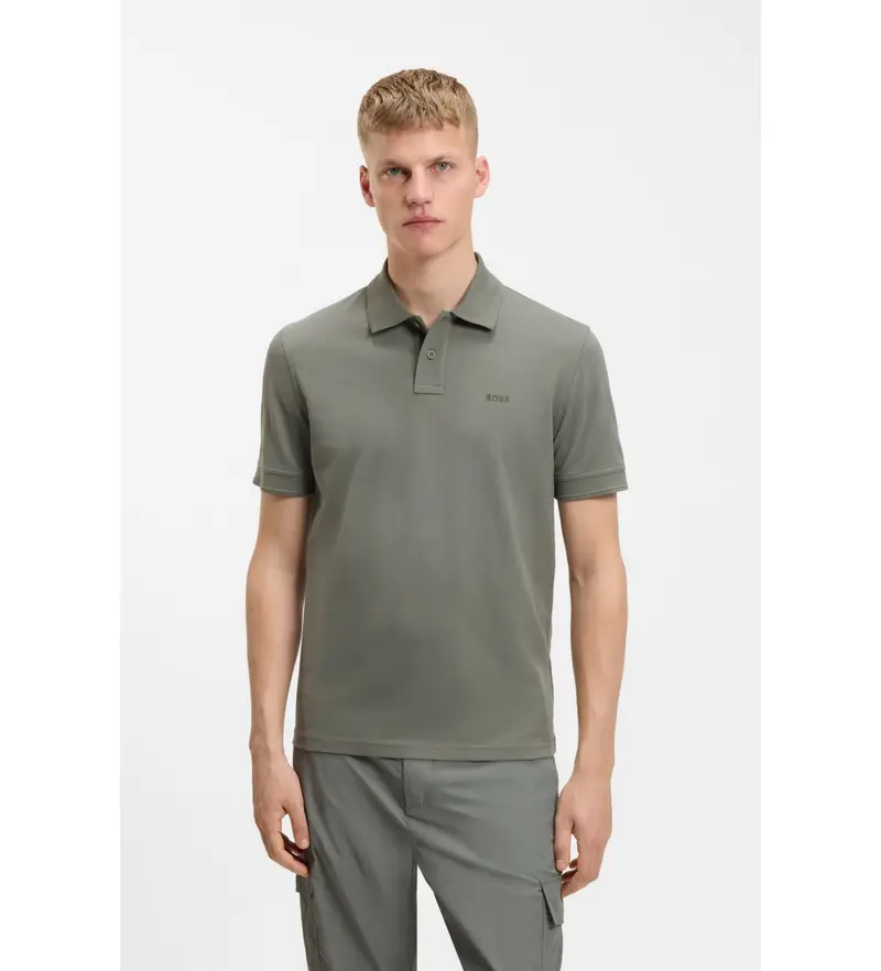 Boss Polo Uomo Grigio 4075275