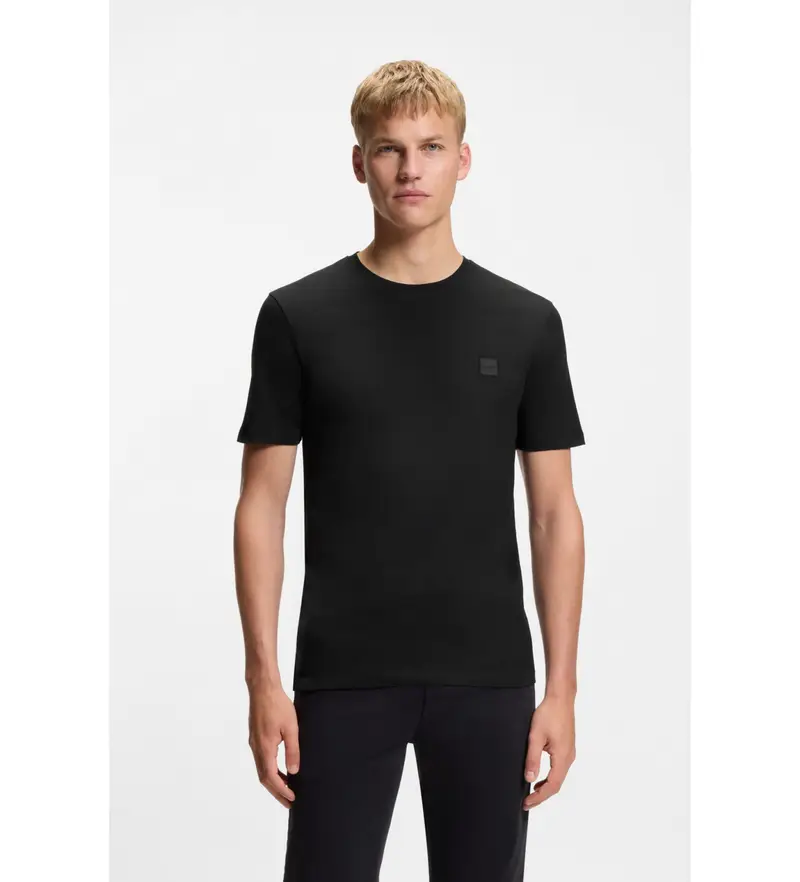 per uomo 50508584 Maglietta nera Tales (S), Nero, Casual, Cotone, Manica corta