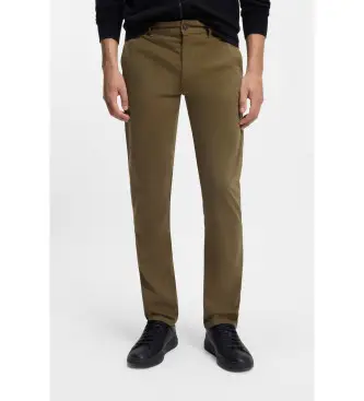 per uomo 50510933 Pantaloni chino slim marroni (34/34), Marrone, Casual, Sintetico