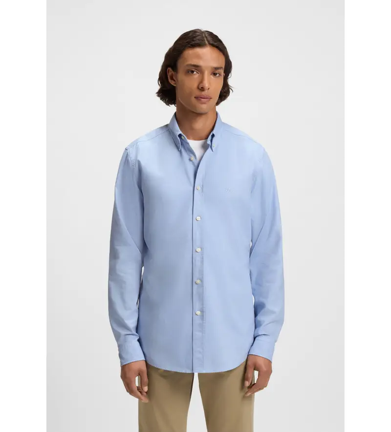 per uomo 50519707 Camicia blu Rickert (M), Casual, Cotone, Classico, Manica lunga