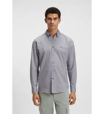 per uomo 50519707 Camicia grigia Rickert (XL), Casual, Grigio, Cotone, Classico, Manica lunga