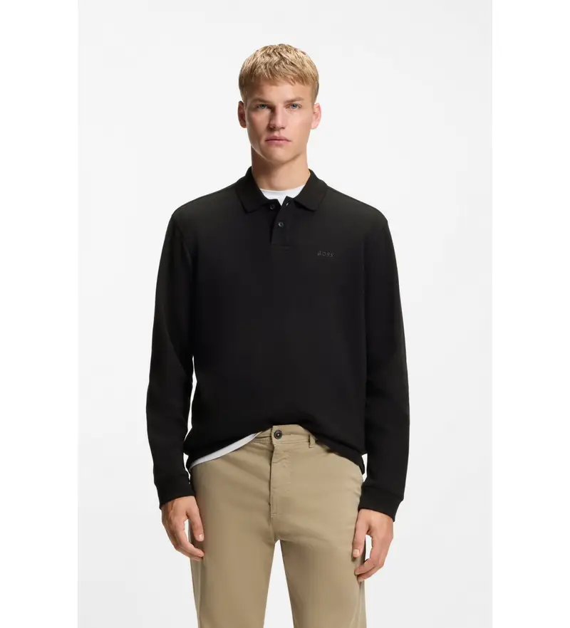 per uomo 50520710 Palo Pettempest nero (L), Casual, Cotone, Manica lunga