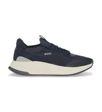 per uomo 50523113 Sneakers TTNM EVO con tomaia in maglia blu navy (41), Basso, Stringhe, Casual